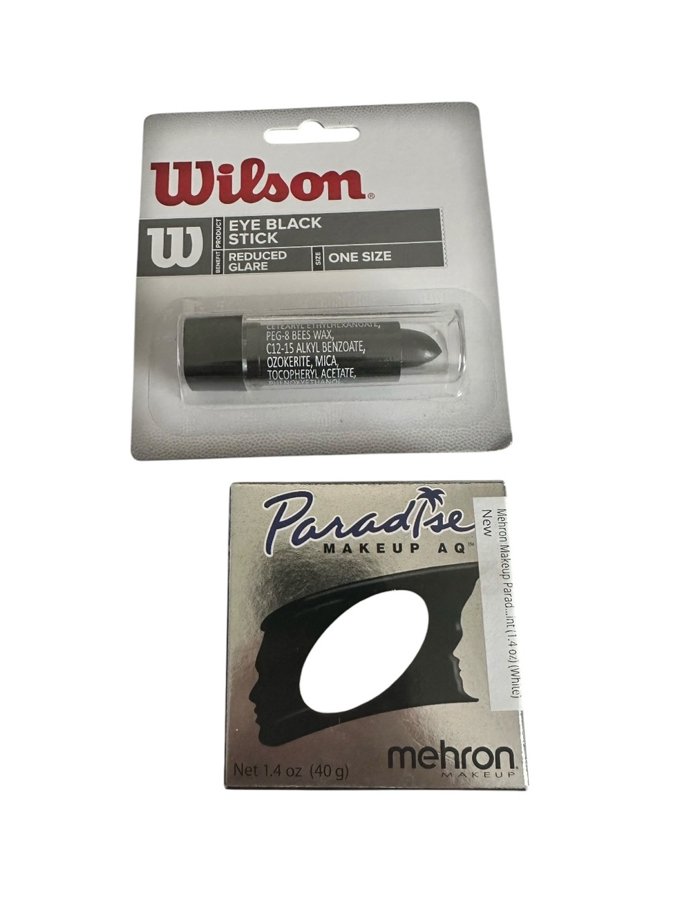Mehron White Face Paint Wilson Eye Black Stick - Black